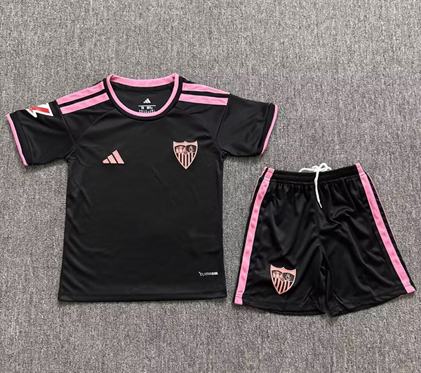Kids-Sevilla 26/27 Third Black Soccer Jersey